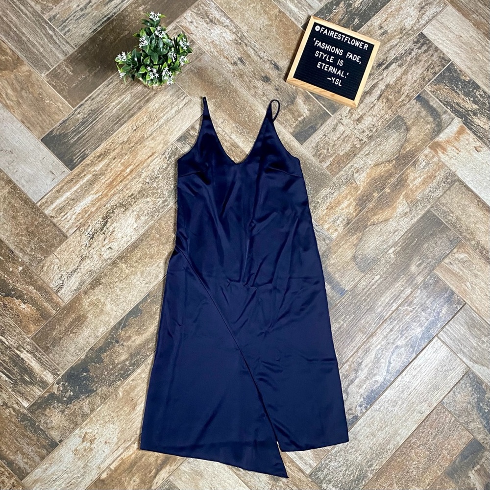 Tibi Navy Midi Dress